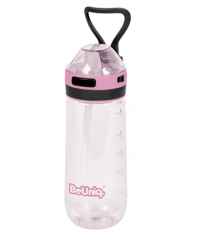 Bidon butelka na wodę Paso 650ml różowy Tritan BPA FREE BeUniq