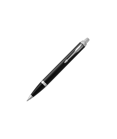 Długopis kulkowy PARKER CZARNY IM czarno-srebrny w eleganckim pudełku na prezent