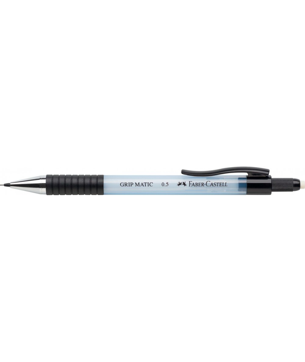 Ołówek automatyczny FABER-CASTELL grip matic SKY BLUE z gumką precyzyjny 0,5mm