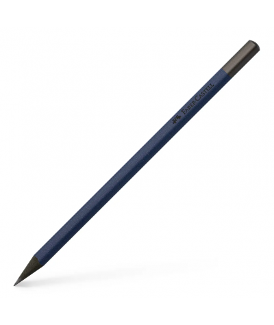 Ołówek B Faber-Castell Ubran Blue czarny granatowy z brokatem