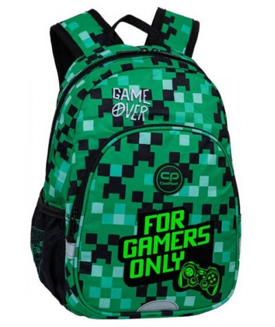 Plecak dziecięcy w PIKSELE zielony GAME ZONE wycieczkowy do zerówki CoolPack TOBY 10L