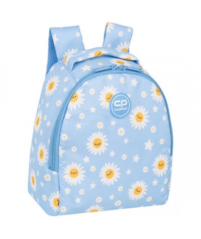 Mały plecak do przedszkola błękitny w kwiatki COOLPACK DAISY SUN PUPPY wycieczkowy