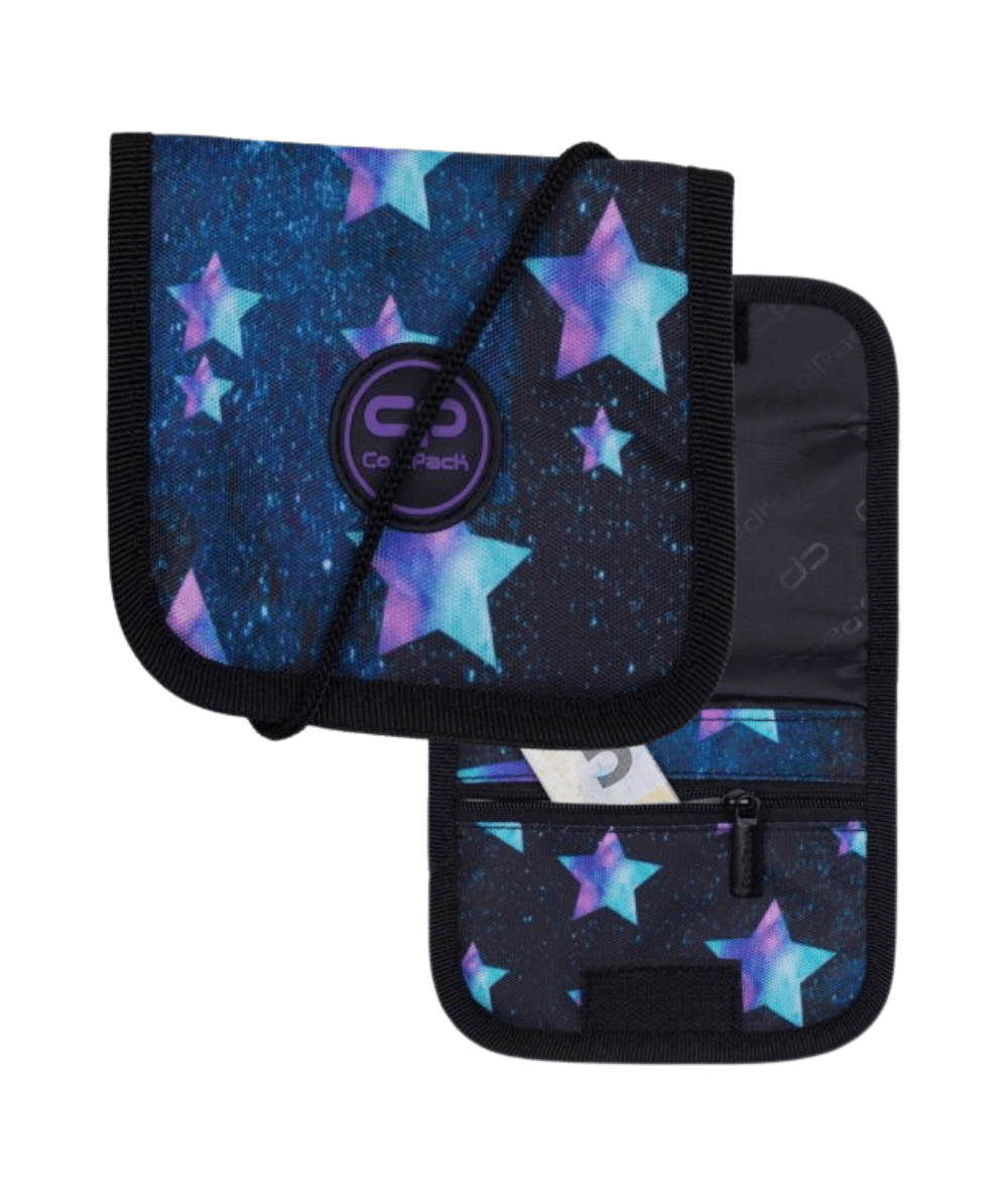 Portfel portfelik dla dziewczyny w gwiazdy STAR NIGHT Coolpack CP NILL na szyje mały