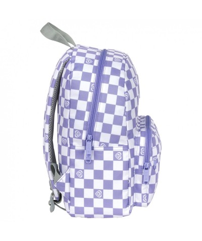 Plecak mały fioletowa SZACHOWNICA BackUP F29 16L na wycieczkę do przedszkola dla dziewczynki