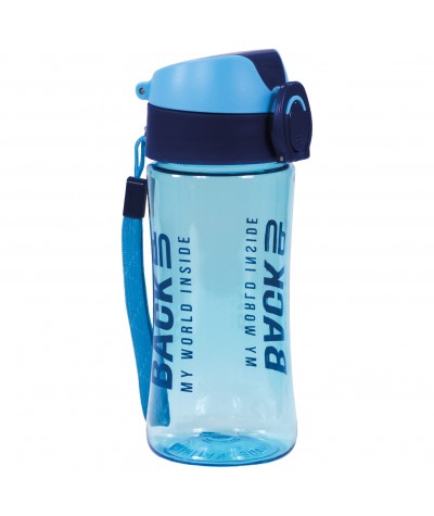 Bidon niebieski szkolny Mini 400ml BPA free tritan BackUP A58