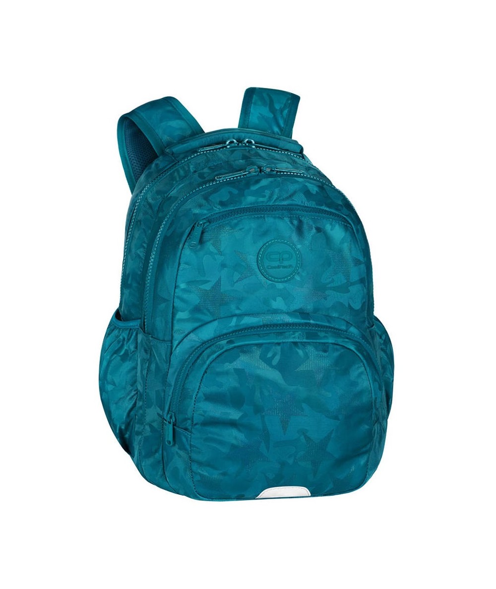 Plecak dwukomorowy młodzieżowy CoolPack PICK 23l. BLUE turkusowy w gwiazdy