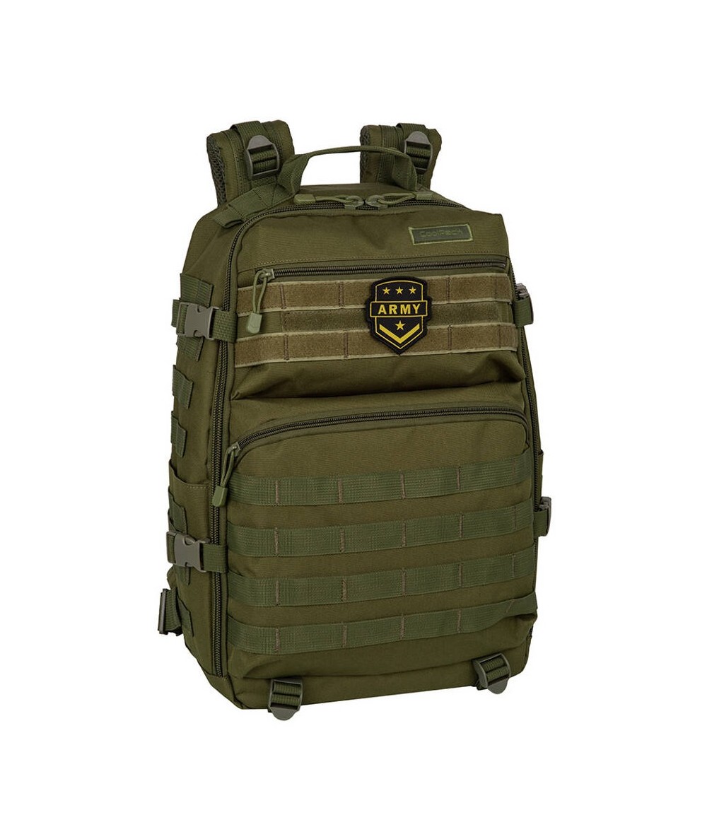 Plecak militarny zielony 1 komora Solider KHAKI CoolPack z paskiem piersiowym