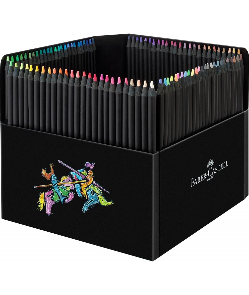 Kredki trójkątne Faber-Castell 100 szt. miękkie mega zestaw w kartonowym pudełku Black Edition