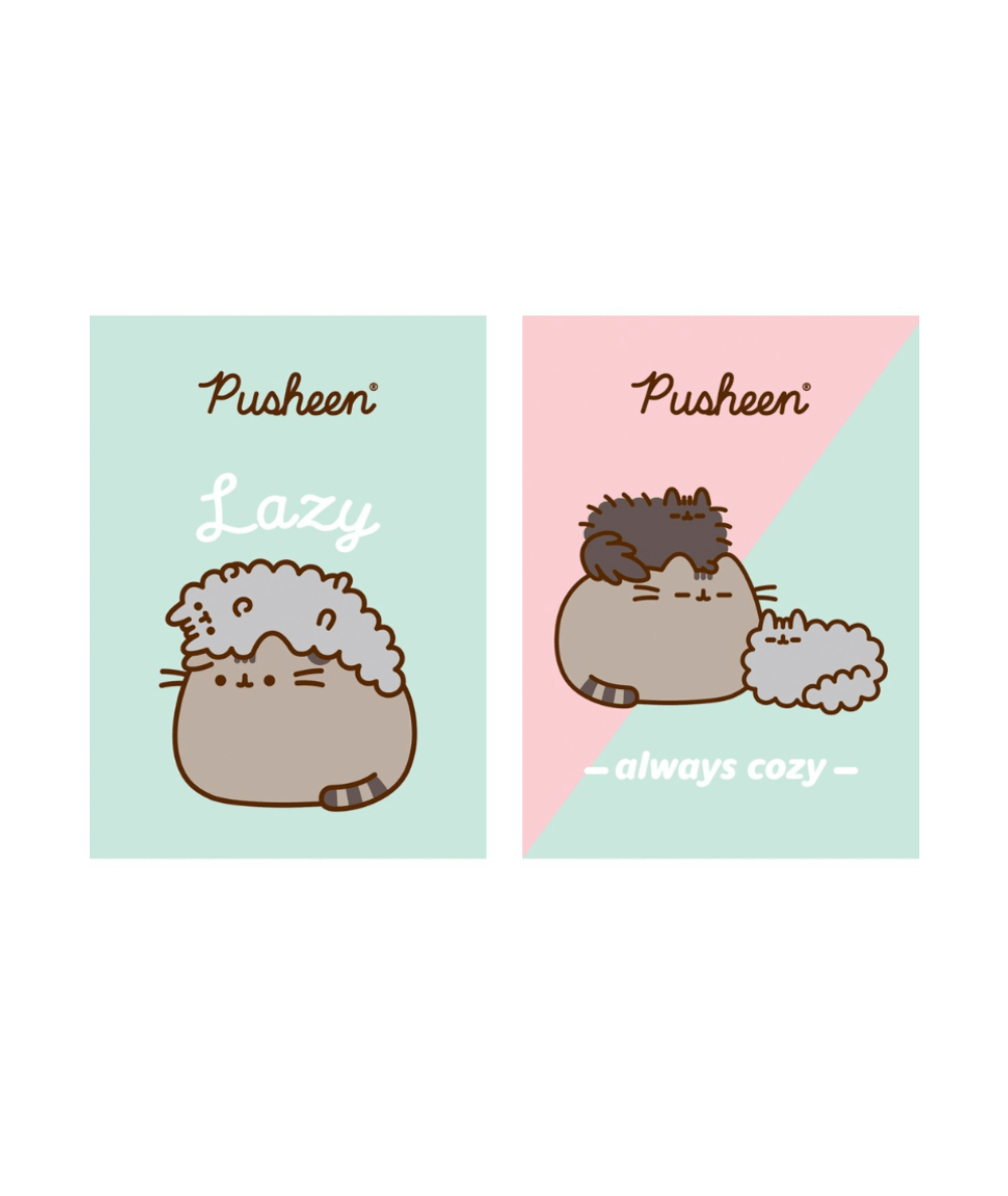 Zeszyt PUSHEEN A4 32k. w kratkę UNIPAP MIX WZORÓW 70g pastelowy