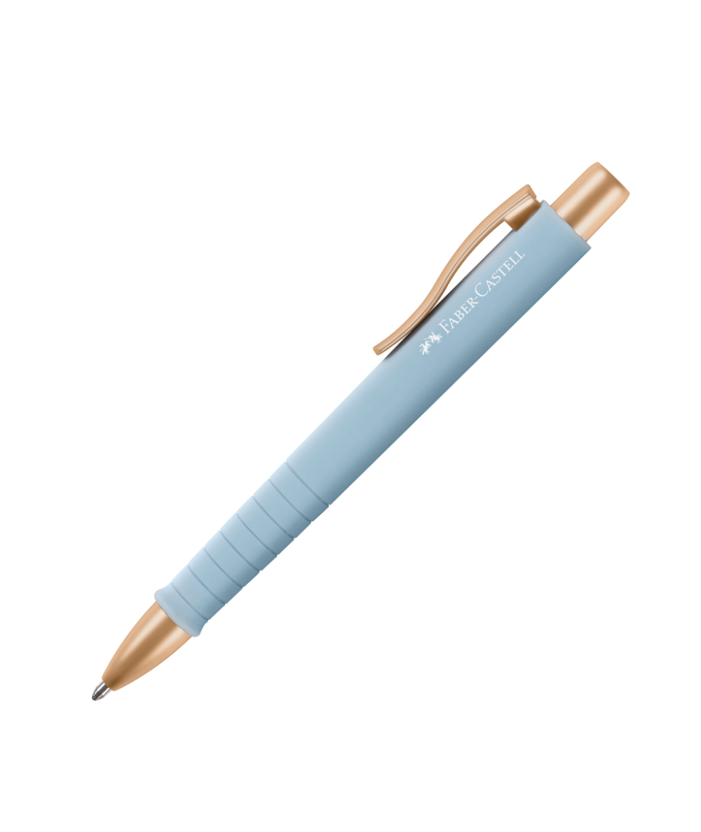 Stylowy Długopis Urban Poly Ball XB Faber-Castell błękitny złoty sky blue