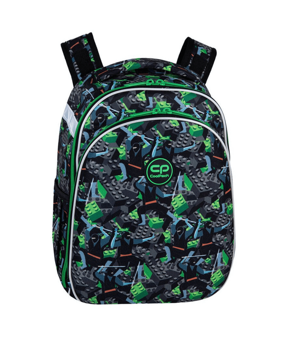 Tornister do 1 klasy w klocki NINJA 25l. CoolPack TURTLE CP KIDS FROM THE BLOCK