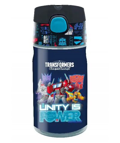 ASTRA Bidon z rurką 400ml TRANSFORMERS chłopięcy granatowy BPA FREE