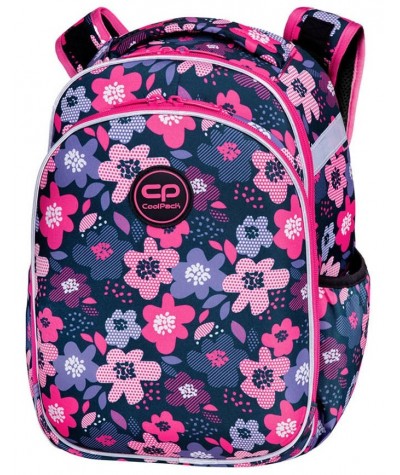 Tornister w kwiaty dla dziewczynki COOLPACK Turtle BLOOM do 1 klasy w kwiatki 25L