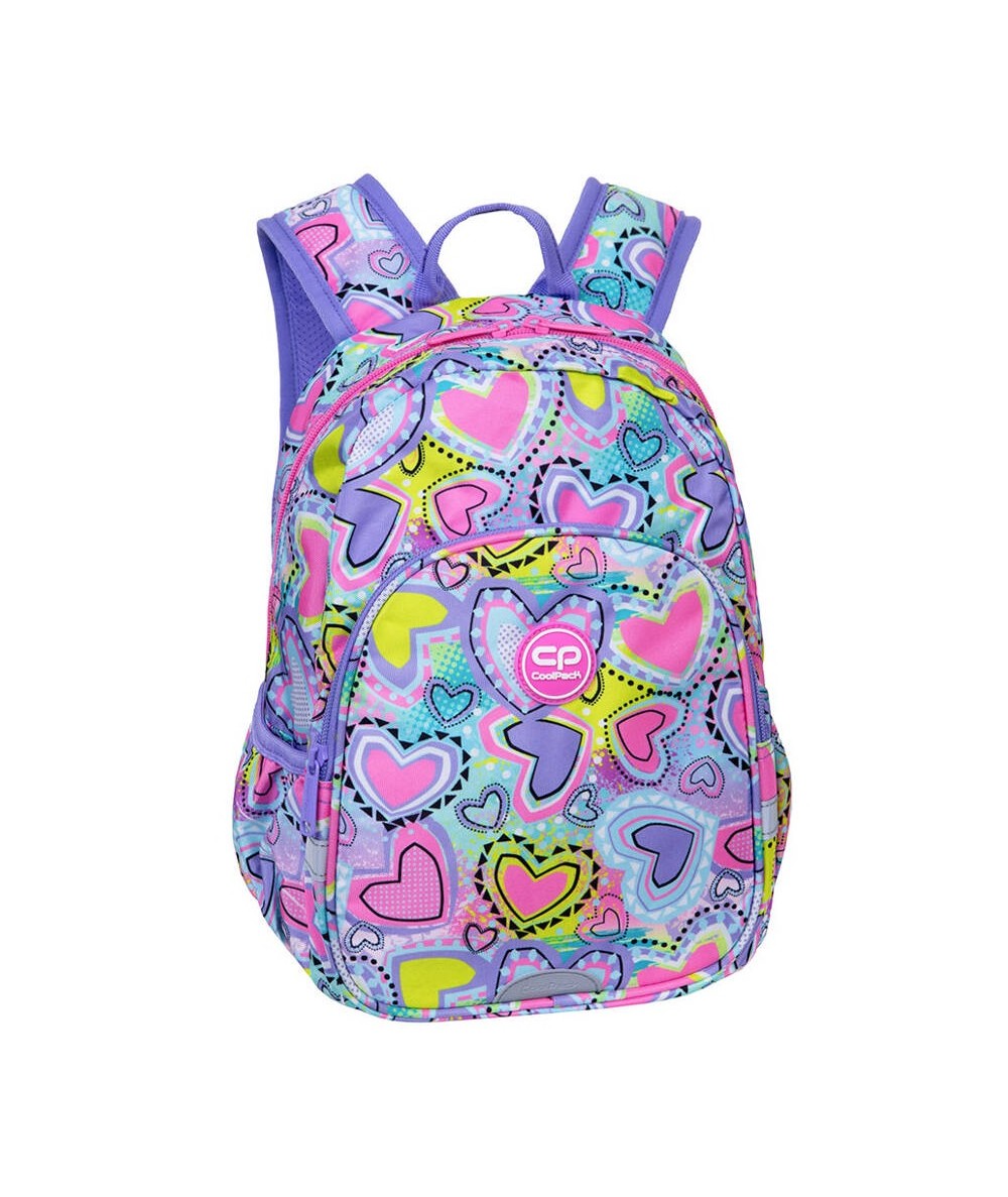 Plecak do przedszkola zerówki w serduszka pastelowy PASTEL HEARTS CoolPack TOBY 10L na wycieczkę