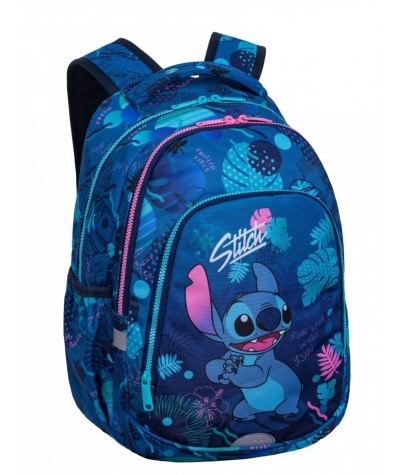 Plecak szkolny STITCH niebieski CoolPack CP Prime 23L dla pierwszoklasistki