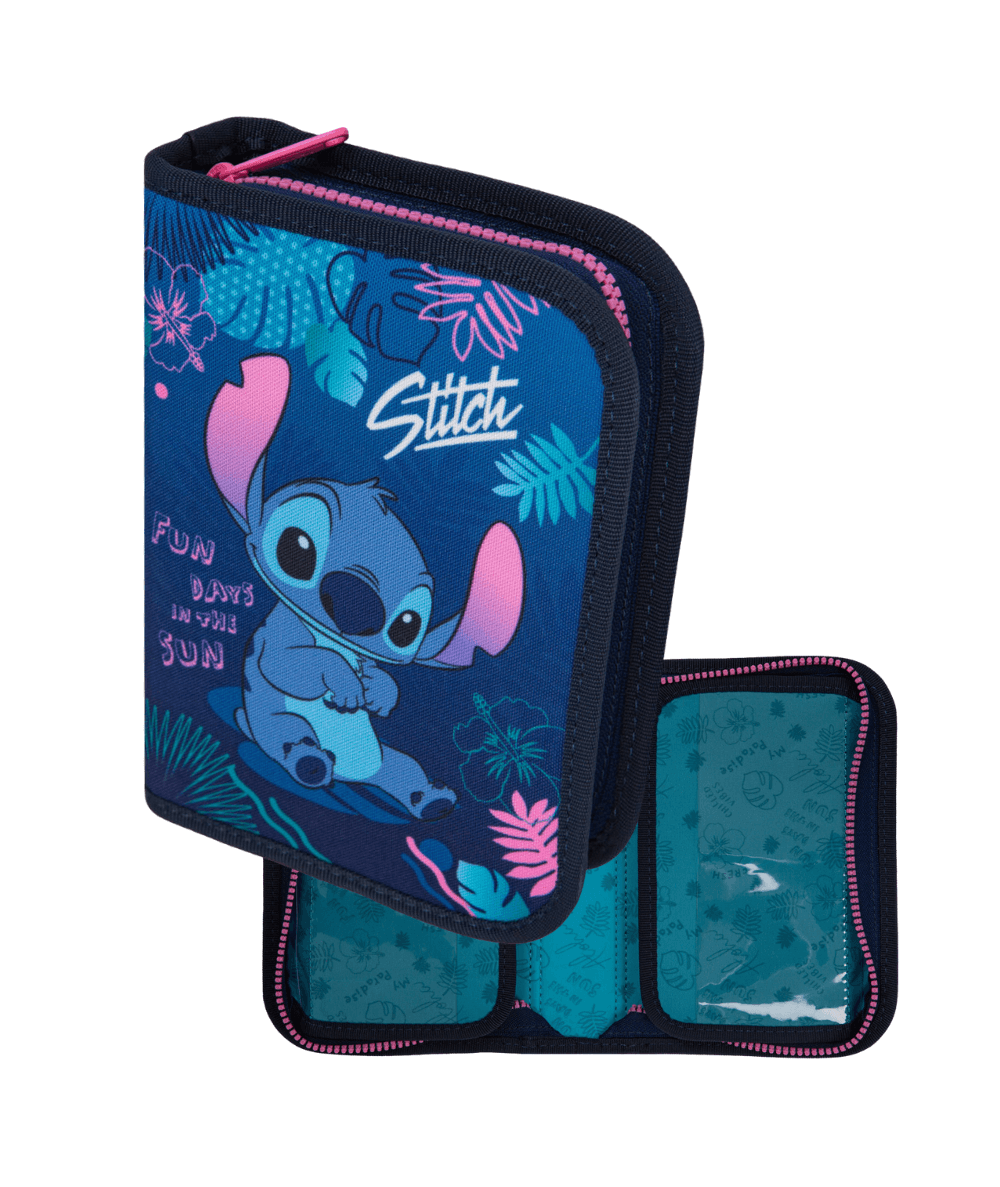 Piórnik dwuklapkowy rozkładany STITCH COOLPACK CLIPPER do 1 klasy bez wyposażenia