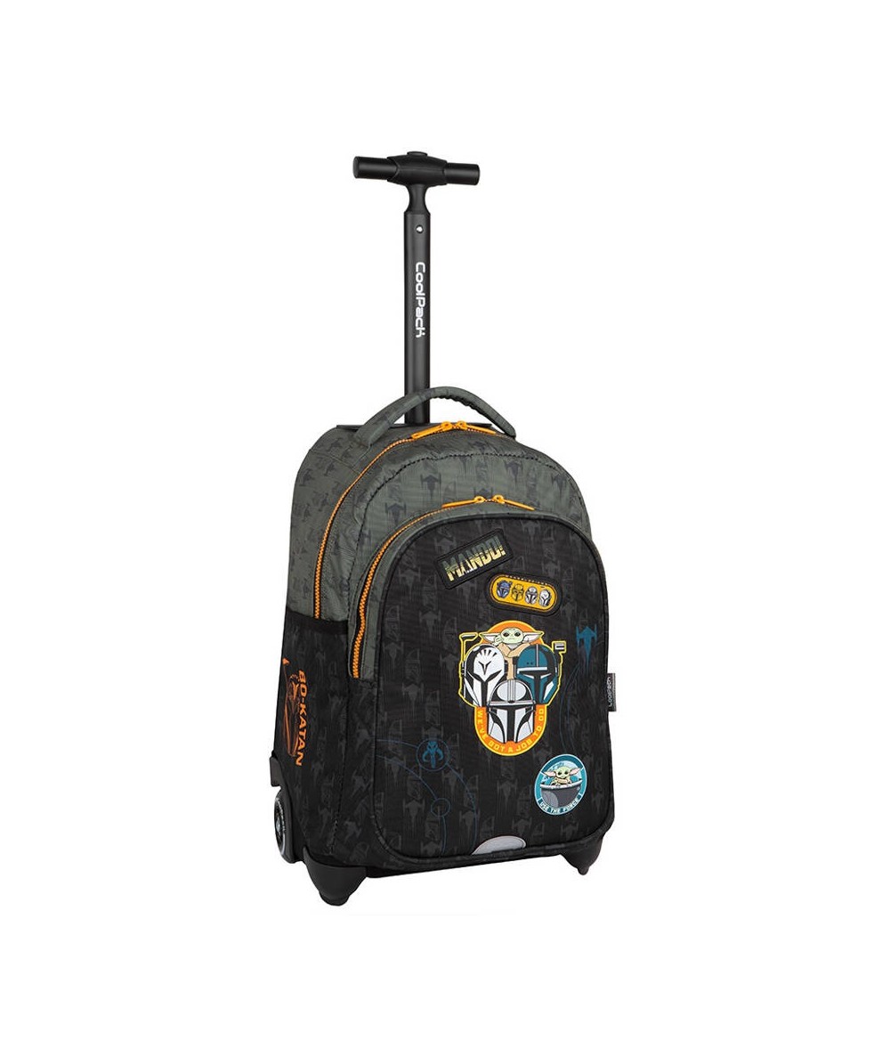 Plecak na kółkach STAR WARS Mandalorian CoolPack CP JACK dla chłopca 24L zielony