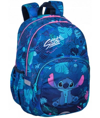 Plecak szkolny STITCH CoolPack RIDER dwukomorowy niebieski