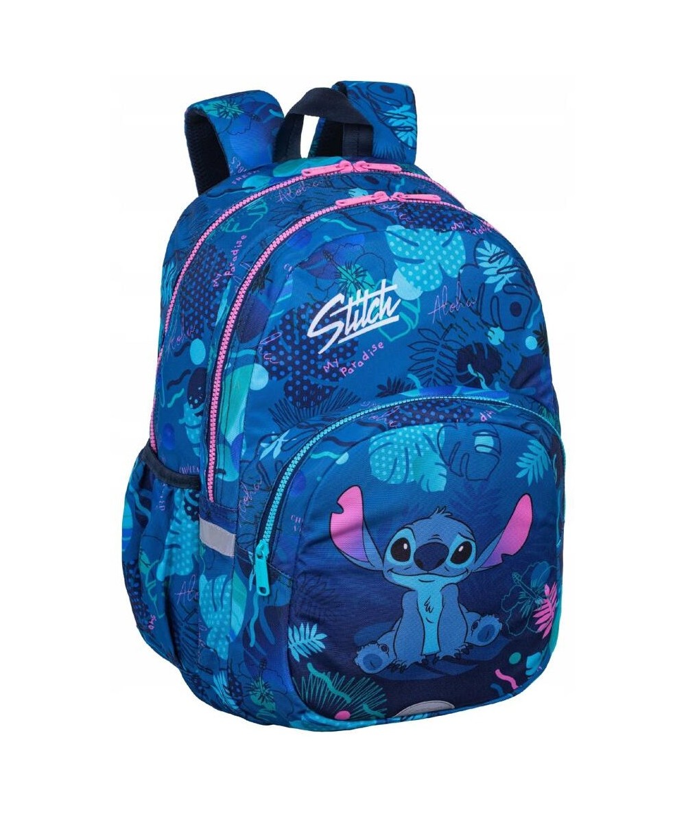 Plecak szkolny STITCH CoolPack RIDER dwukomorowy niebieski