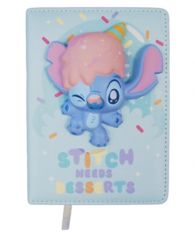 Notes STITCH B6/100k miękki Squishy 3D Disney Fashion 2 błękitny