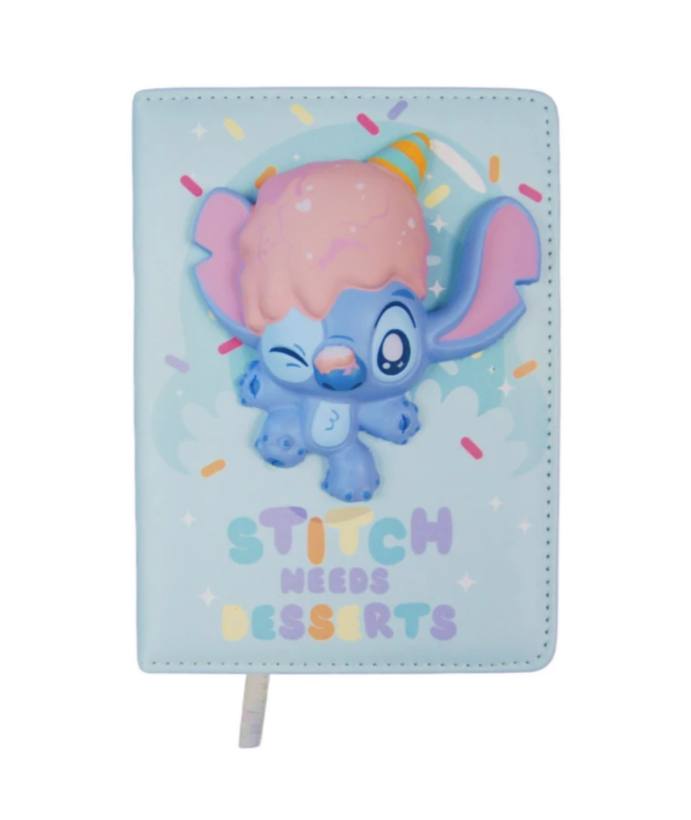 Notes STITCH B6/100k miękki Squishy 3D Disney Fashion 2 błękitny