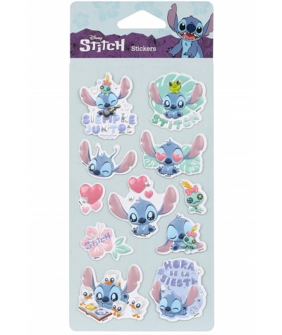 Naklejki STITCH Puffy kolorowe Disney FASHION Patio wypukłe z efektem 3D