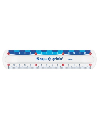 Linijka szkolna 15cm Pelikan Griffix plastikowa