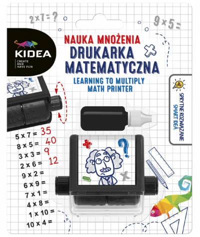 Mini Drukarka matematyczna MNOŻENIE do nauki dla dzieci KIDEA edukacyjna