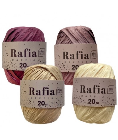 Sznurek dekoracyjny RAFFIA SATIN GOLD INTERDRUK 20m MIX 1 szt na szpulce.