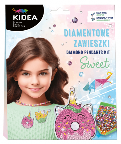 Diamentowe ZAWIESZKI KIDEA SWEET Zrób to sam DIY 2 sztuki