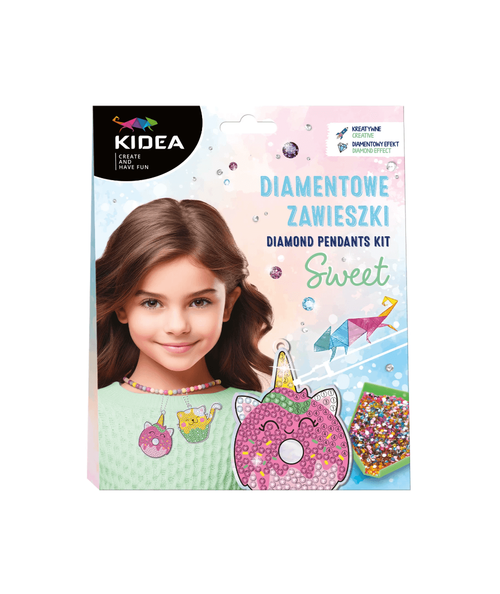 Diamentowe ZAWIESZKI KIDEA SWEET Zrób to sam DIY 2 sztuki