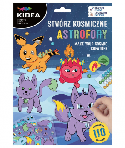 Zestaw kreatywny KIDEA Stwórz kosmiczne astrofory stworki dla dzieci DIY