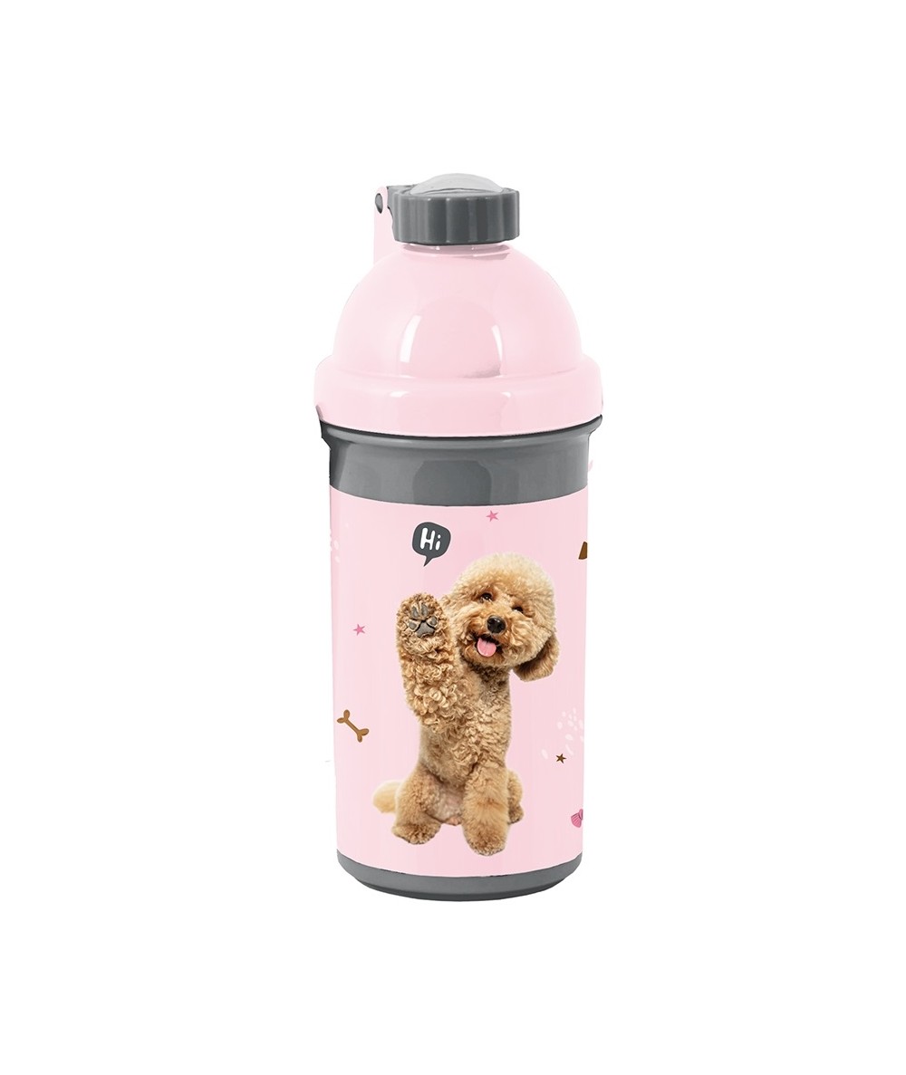 Bidon z pieskiem pudelek pudel dla dzieci Paso 500ml BPA FREE