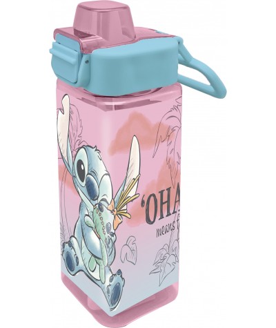 Bidon STITCH kwadratowy 500ml bezpieczne zamknięcie BPA FREE dla dzieci