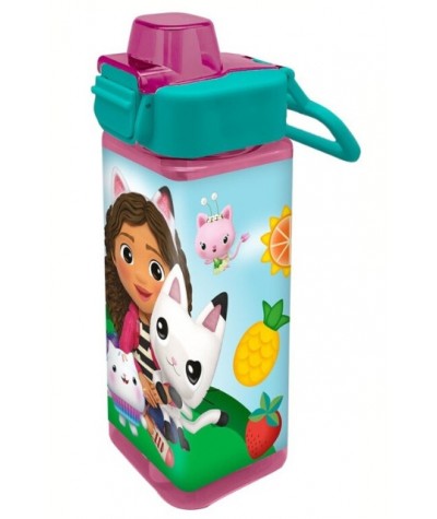 Bidon Koci Domek Gabi kwadratowy 500ml bezpieczny BPA FREE Kids Euroswan Gabby's Dollhouse