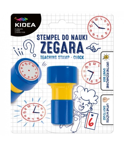 STEMPEL ZEGAR KIDEA pomoc edukacyjna do nauki zegara