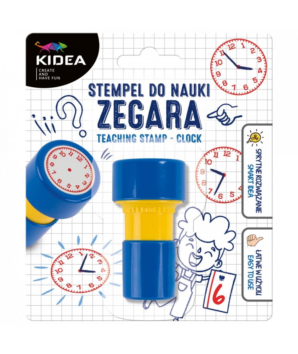 STEMPEL ZEGAR KIDEA pomoc edukacyjna do nauki zegara