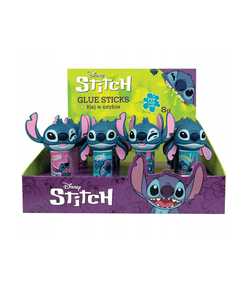 Klej w sztyfcie STITCH szkolny 8g PVP biały CoolPack Disney Core MIX WZORÓW 1szt.