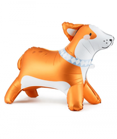 Balon foliowy CORGI piesek 88x70cm Party Deco stojący