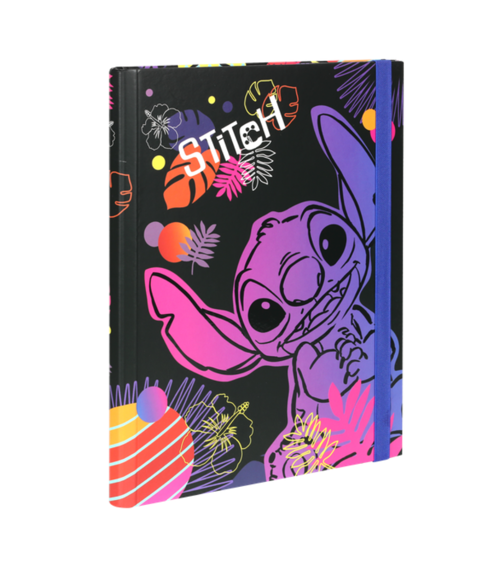 Teczka przestrzenna z gumką A4 STITCH DISNEY BLACK CoolPack Rainbow Stitch tęczowa