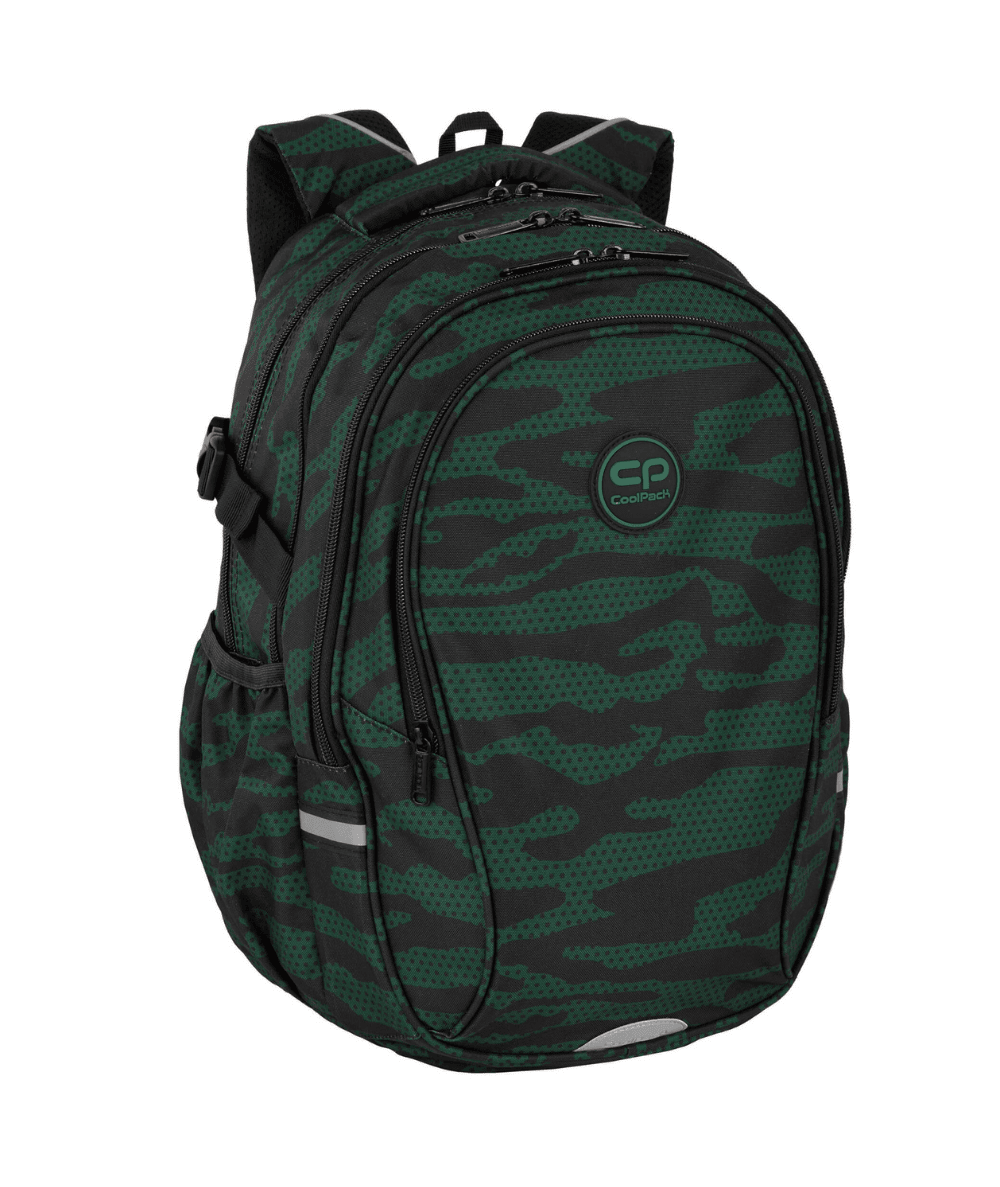 Plecak młodzieżowy szkolny CP CoolPack FACTOR GREENEH 3 komory 29L zielony moro