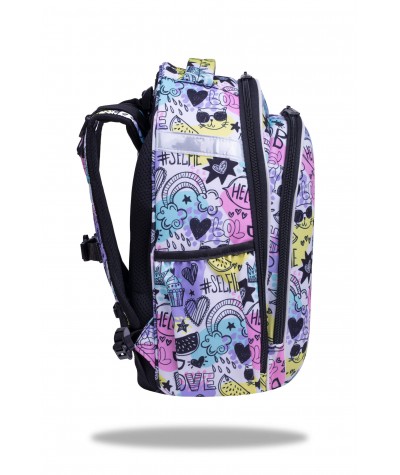 Plecak dla dziewczynki do 1 klasy pastelowy kolorowy