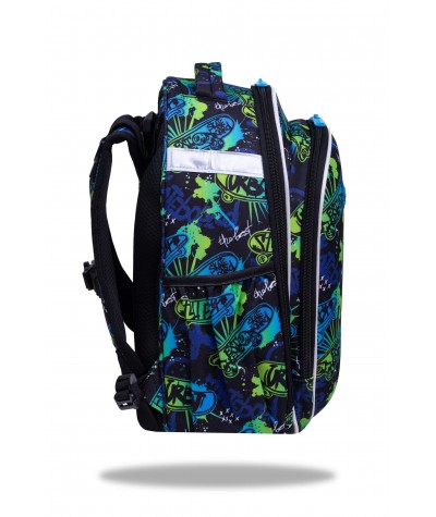 Zdrowy tornister dla chłopca dla skejta