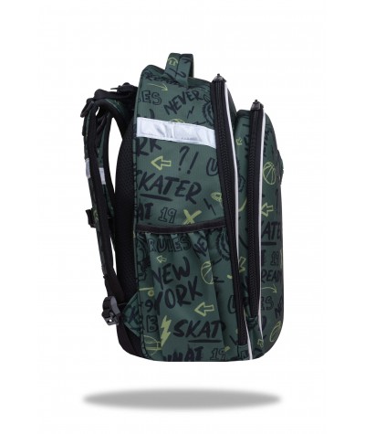 Plecak tornister do 1 klasy zielony z tygrysem