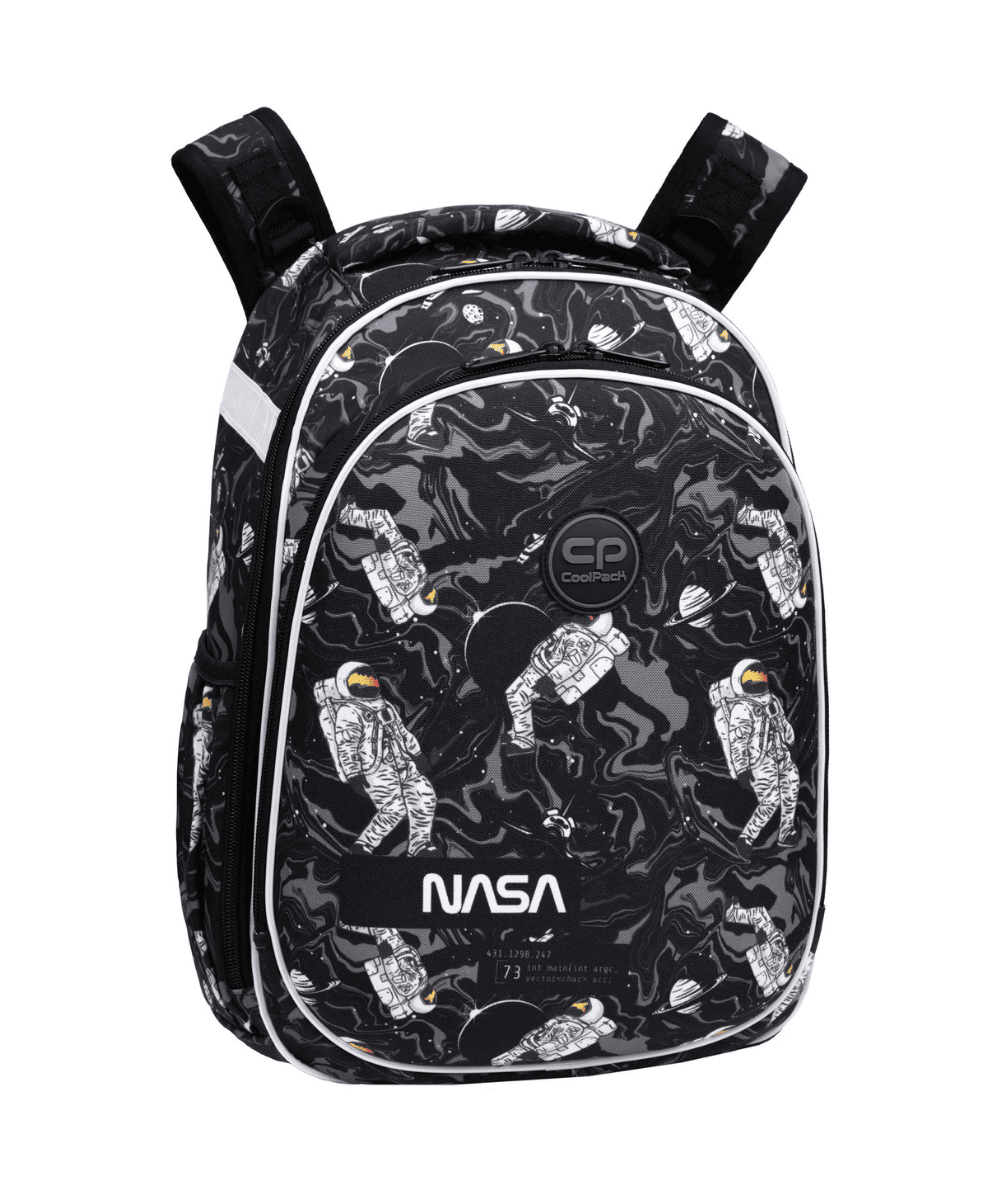 Plecak TORNISTER ergonomiczny CoolPack Turtle ASTRONAUT czarny z astronautą NASA kosmos do 1 klasy 25l