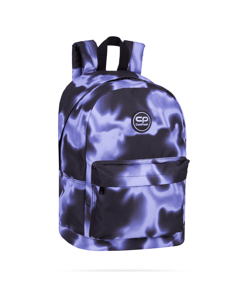 Plecak miejski szkolny CoolPack CROSS LAZURYT lekki do liceum czarny w fale 25L