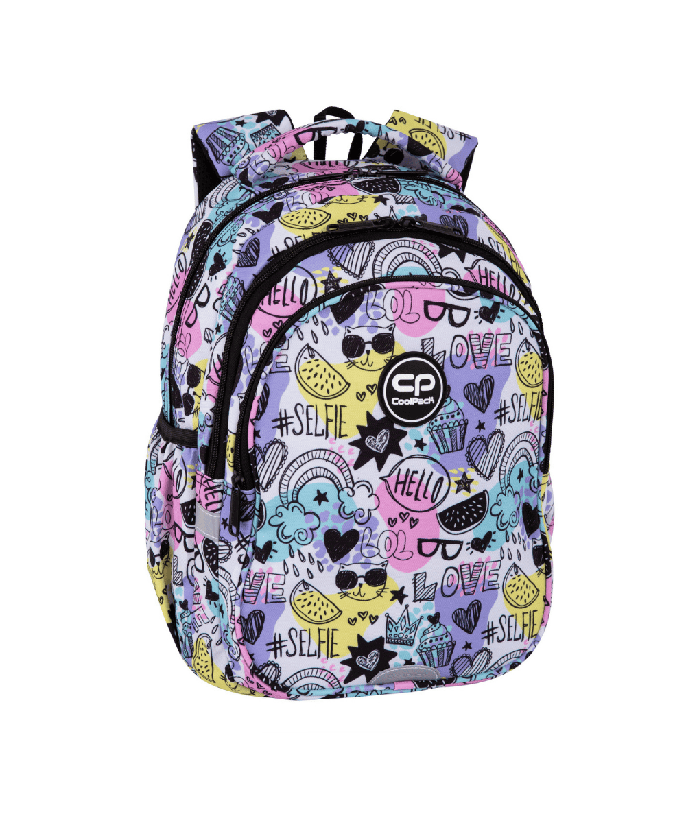 Plecak szkolny do 1 klasy CoolPack JERRY MOOD 21l dla dziewczynki pastelowy
