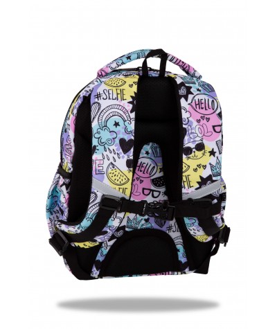 Plecak do 1 klasy z paskiem piersiowym dla dziewczynki