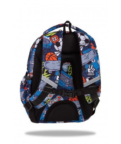 Plecak dla chłopca do 1klasy z wyprofilowaniem i pasem piersiowym