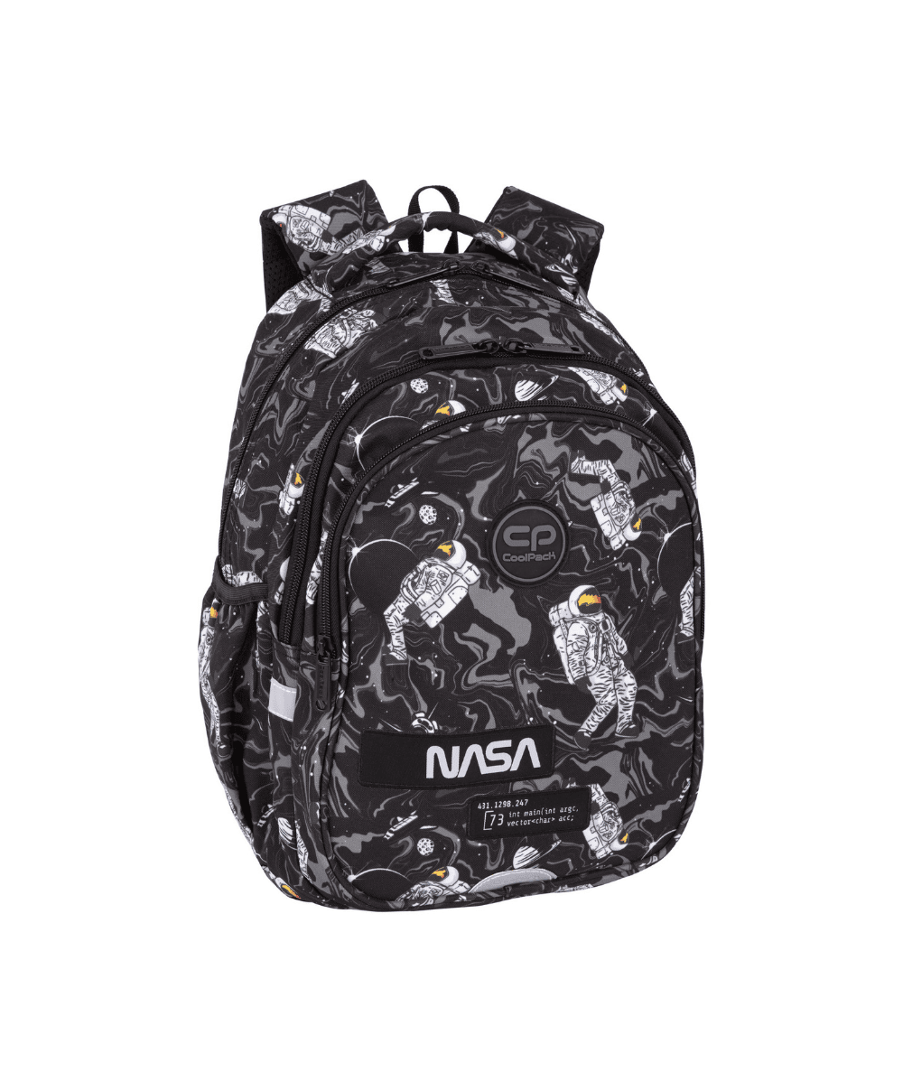 Plecak szkolny do 1 klasy CoolPack JERRY ASTRONAUT NASA kosmos 21l czarny